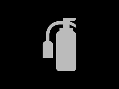 Fire Extinguisher icon design pictogram