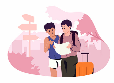 Traveling Illustration branding graphic design illustration traveling