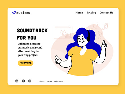 Landing Page Design-Music