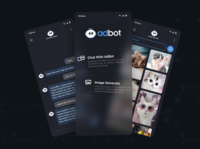 AdBot - ChatGPT Open AI Android and iOS App adbot android app design appdevs appdevsx artificialintelligence chatgpt chatting bot figma flutter app development graphics ios machine learning openai programming technology uiux design user experience user interface website design
