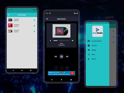 Multi Radio - Android and iOS Multiple Radio Channel App