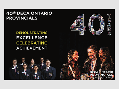 40th DECA Ontario Provincials Programme Cover collage deca photo background programme