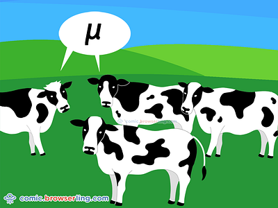 Science Joke alphabet cow cows greece greek letter moo mu science μ