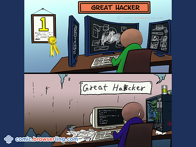 Hackers Joke 1st place award dirt garbage hacker hackers movie film programmer programmers