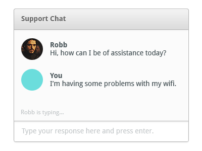 Support Chat chat conversation im message messenger support window