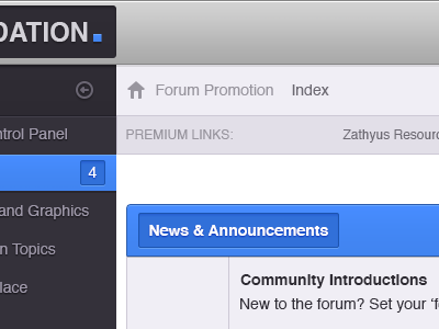 Back To Basics Forum Theme design forum skin theme ui web