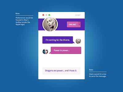 Chat App app chat game got mac minimal of pink purple thrones