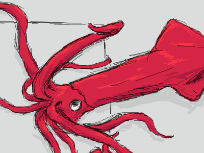 Paint A New World Header forum header paint sketch squid