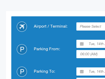 [WIP] Airport Search Fields airport blue fields search select simple