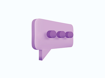 3D chat icon