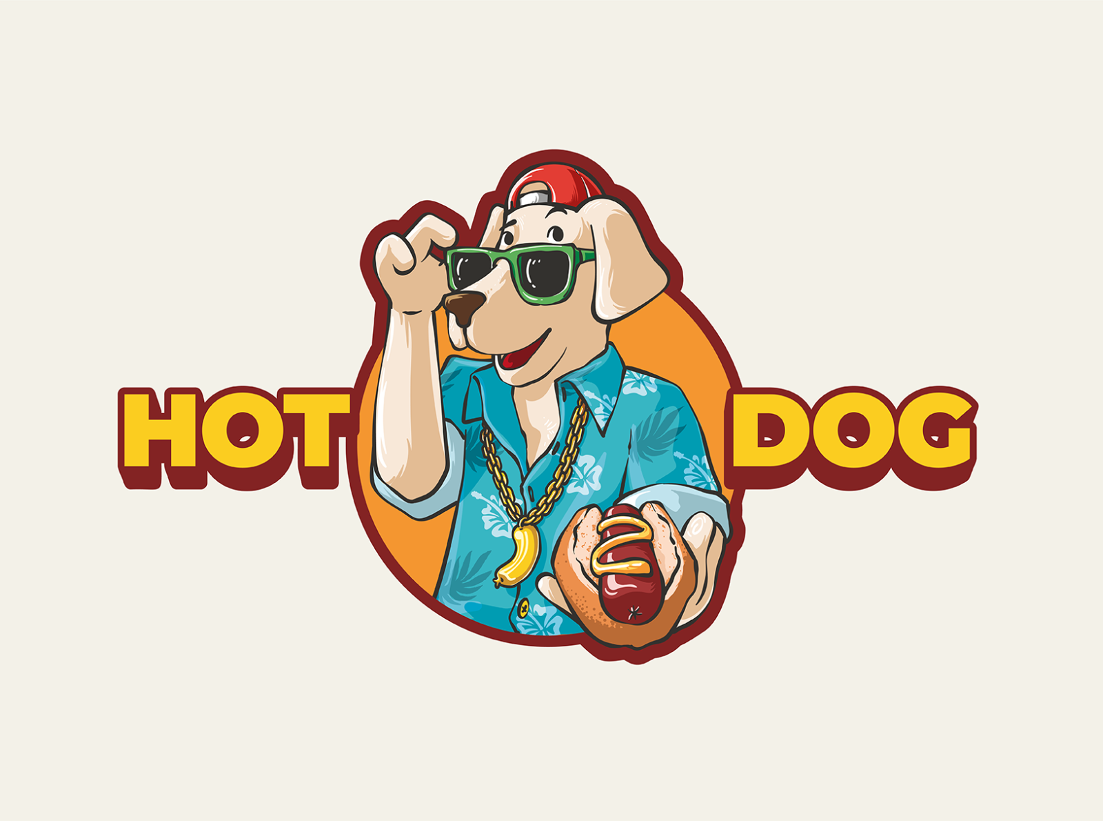 Hot Dog Cool Dog By Raffal 