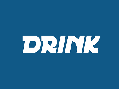 Drink Wordmark design font graphic design logo logotype mark type vector word