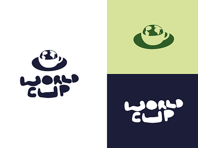 Dunia dalam Cangkir cup globe illustration logo mark personal symbol world world cup