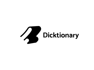 Dicktionary book dictionary library logo male mark men penis symbol