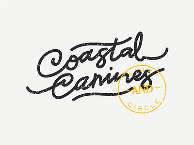 Coastal Canines calligraphy hand lettering lettering text type typography