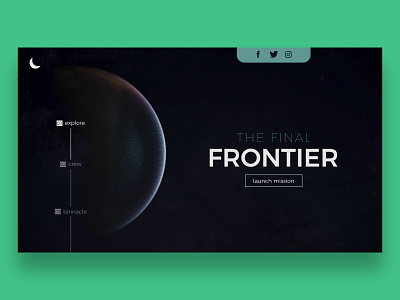 The Final Frontier | UI Design astronauts graphic design space space station stars ui user interface voyages