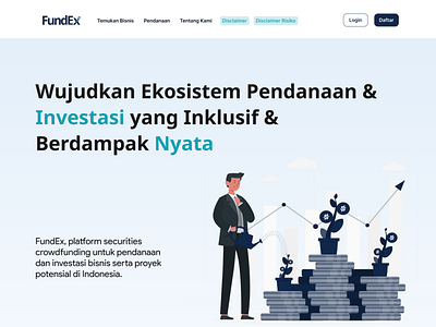 Redesign Landing Page Website FundEx