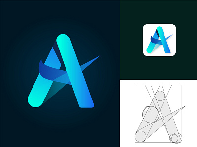 A Logo 2023 3d graphic design identity logo logo design logoartist logodesigne logoideas logoinsights logoinspiration logoinspo logomaker logomark logomonday logopassion logoprocess logosymbol logotype typography