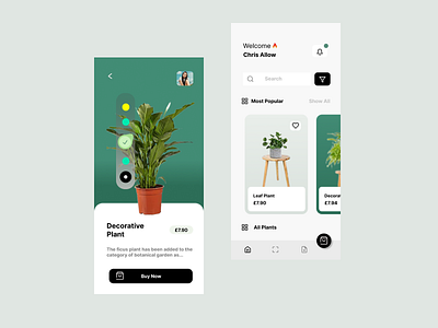 Plant Nursery Application. dribble new plant plantation shot ui