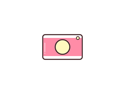 Instagram Highlight Cover #2 camera illustration pink vector
