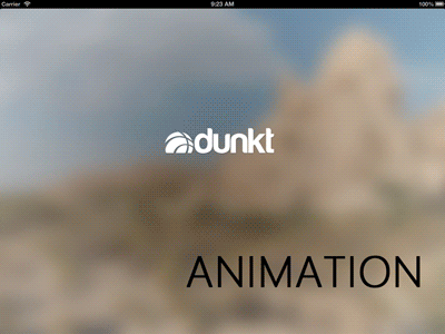 Dunkt Loading Animation animation app client dribbble ipad