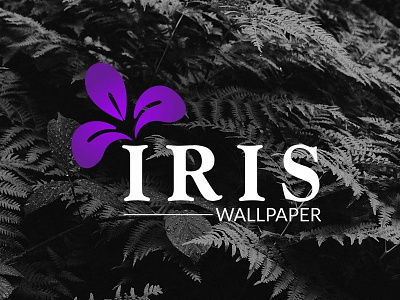 Iris Wallpaper Company awesome brand brand agency cool design design studio designer flower flower logo good good design graphic iris logo logo design logodesign modern unique unique design wallpaper