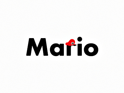Mario branding design flat gaming logo mario minimal modern nintendo super mario vector video games