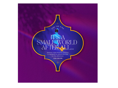 It's A Small World After All... - Baby Shower Invitation