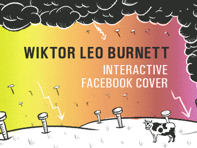 Wiktor Leo Burnett interactive FB cover burnett cover covers drawing facebook illustration interactive wlb