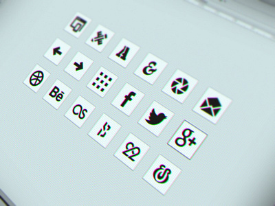 Icon set for my portfolio category font icon portfolio set social swg symbol webicon