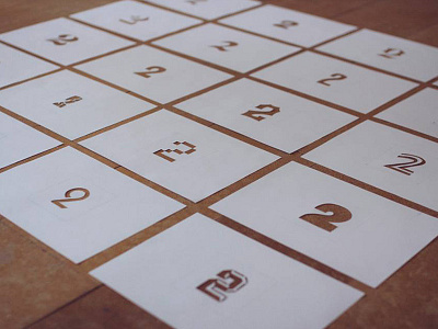 TwentyTwo type project - stencils handcut handtype project 22 stencil twentytwo