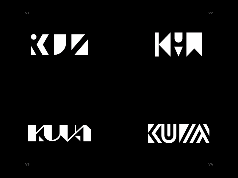 Kuva.io - logotype WIP abstract branding custom typo generated logo geometrical kuva kuva.io logotype minimal typo typography wip