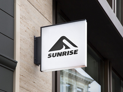 Sunrise logo concept hidden s lights logo negative space outdoor brand outdoor clothing s type shadows sunrise