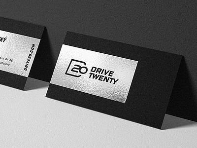 Drive20 logo & identity automotive car clean drive identity logo modern simple timeless