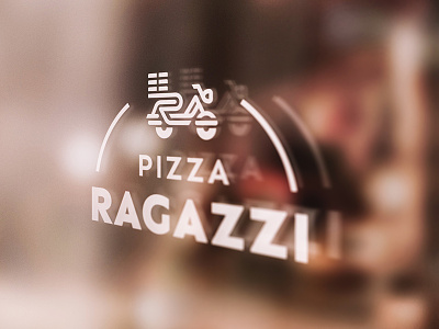 Pizza Ragazzi logo branding custom identity italian logo logotype mark pizza logo restaurant symbol type typography