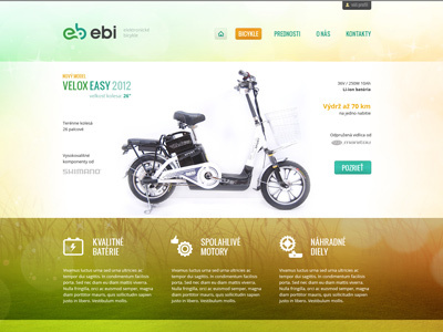 Elektricke-bicykle.sk website