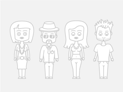 Simple vector characters character muw digital vector