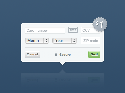 Tumblr credit card widget
