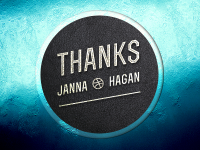 Thanks Janna Hagan badge sea thanks
