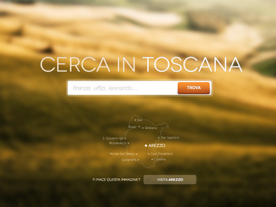 Cerca In Toscana search tuscany ui