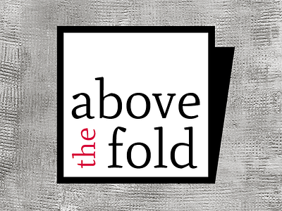 A first idea of Above the fold Logo above the fold back white black above fold logo