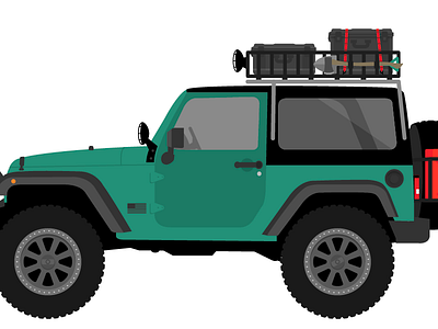 Jeep pt 1 all terrain illustration jeep wrangler