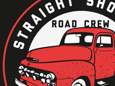 Straight Shooters Truck2 Wallpaper Ipad ford hand drawn illustration lost type truck