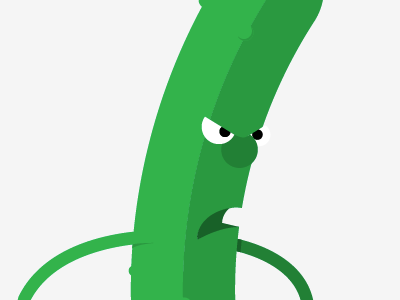 What's the dill? boxing illustration pickle vector