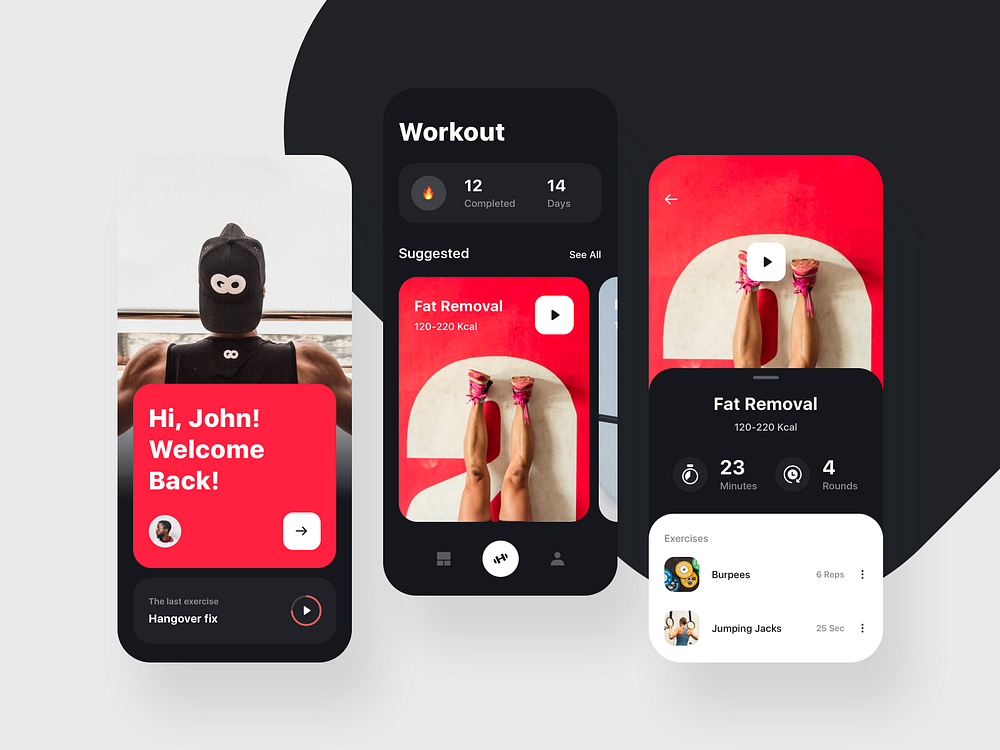 Fitness App Icon designs, themes, templates and downloadable graphic