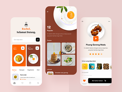 Cooking App, Again. app cooking exploration food icons ios mobile recipe ui userinterface