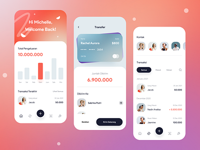 Wallet App - Exploration app banking clean colors daily design exploration icon iphone mobile pay payment payment method transaction ui userinterface wallet