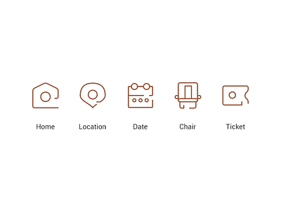 Icon icon minimalist practice simple ticket ui ux