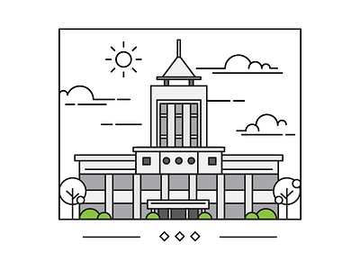 University line art