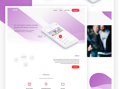 Alim Landing page